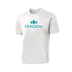 Diadem Mens Logo Tee White/Teal