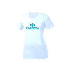 Diadem Womens Logo Tee White/Teal