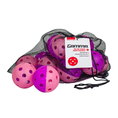 Gamma 2 Tone Indoor Training Pickleball Pink/Purple (12 Pack)