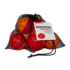 Gamma 2 Tone Outdoor Training Pickleball Red/Orange (6 Pack)