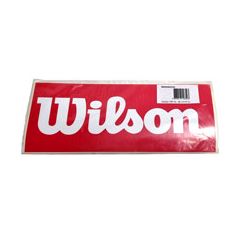 Wilson Logo Sticker Red 10 Pack (30x11.5 cm)