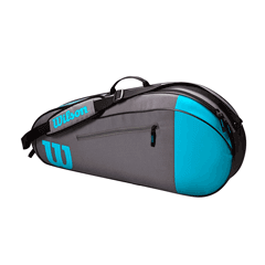 Wilson Team 3 Pack Racquet Bag Grey/Blue SIDE 2