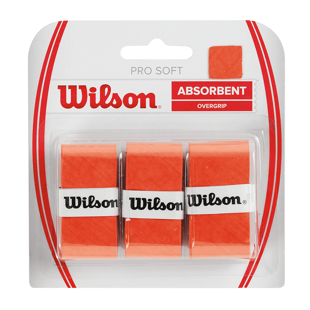 WILSON Soft Overgrip Orange Pack of 3